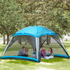 12' x 12' Screen House Room, 8 Person Camping Tent w/ Carry Bag and 4 Mesh Walls for Hiking, Backpacking, and Traveling
