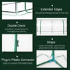 7' L x 3' W x 2.5' H Portable Tunnel Greenhouse for Outdoor Garden Hot House with 4 Zippered Doors, PVC Cover