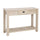 Console Table American Pastoral Desk with Drawer Bottom Shelf Living Room  Entryway  Bedroom White Oak Wood Color