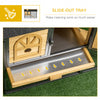 47" Rabbit Hutch Outdoor Bunny Cage with Run, Removable Tray, Ramp, 2 Story Wooden Rabbit House