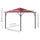 10' x 10' Patio Gazebo Aluminum Frame Outdoor Canopy Shelter with Sidewalls, Vented Roof for Garden, Lawn, Backyard and Deck, Wine Red