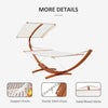 Backyard 2-Person Extra Wide Outdoor Arc Hammock with Canopy and Stand