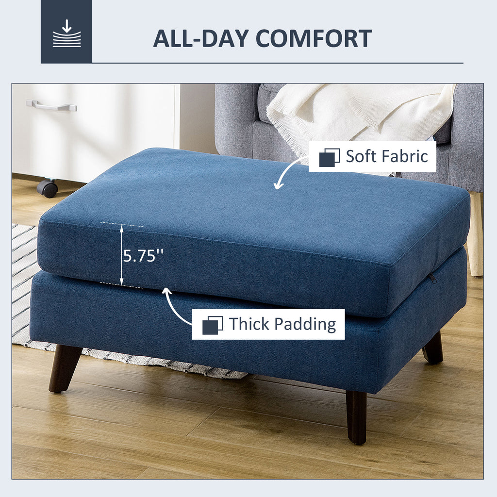 Convertible Sofa Bed, Ottoman Sleeper, Fabric Chair Bed, Floor Sofa for Living Room, Bedroom, Blue