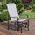 Gliding Lounger Chair, Outdoor Swinging Chair with Smooth Rocking Arms and Lightweight Construction for Patio Backyard, Cream White