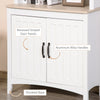 69" Kitchen Buffet Hutch with 3-Tier Shelving, Freestanding Storage Pantry Cabinet, Sideboard with Shelves and Open Countertop, White