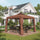 9.8' x 9.8' Gazebo Replacement Canopy, Gazebo Top Cover with Double Vented Roof for Garden Patio Outdoor (TOP ONLY), Coffee