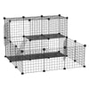 C&C Cage for Guinea Pigs Chinchillas Bunny Pen Small Animal Playpen with Door Ramp DIY Plastic Fence