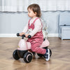Baby Balance Bike for 18-36 Months, Toddler No Pedal Ride-on Walking Bike with 4 Wheels Gifts for Boys Girls, Pink