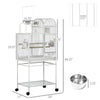 64 Inch Bird Cage Cockatiel Cages for Medium Small Parrots, Budgies, Lovebirds, Parrotlets with Rolling Stand