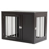 Furniture Style Indoor Dog Crate, End Table Pet Cage Kennel with Double Doors, and Locks, for Medium Dogs, Coffee