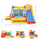 4-in-1 Kids Inflatable Bounce House Jumping Castle with 2 Slides, Climbing Wall, Trampoline & Water Pool Area