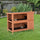 Outdoor Bunny Cage 2 Story Stacked Wooden Bunny Rabbit Hutch Guinea with Removable Dividers and Pull-Out Trays