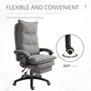 360° Swivel Office Chair Adjustable Height Recliner with Retractable Footrest Home Office