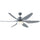 52" Reversible Indoor Ceiling Fan with Light, Modern Mount LED Lighting Fan with Remote Control, for Bedroom, and Living Room, Grey