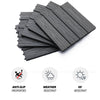 12"x 12" Wood-Plastic Composite 11PCS Quick Interlocking Flooring & Patio Deck Tiles -Grey