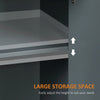 Buffet Cabinet with 2 Storage Drawers, 2 Door Sideboard with Adjustable Shelves, Coffee Bar for Living Room, Entryway, Dark Grey