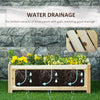 28'' x 12'' Foldable Raised Garden Bed, Elevated Planter Box, Wooden Planting Bed for Backyard, Patio to Grow Vegetables, Herbs, and Flowers
