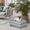 Dog Couch, Pet Sofa Bed for Small Dogs Cats with Storage, Cushion, Light Blue, 30" x 18" x 16"