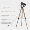 Industrial Style Tripod Floor Lamp for Living Room Bedroom  Vintage Spotlight Reading Lamp with Wooden Metal Legs E26 Base