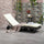 Patio Wicker Cushioned Chaise Lounge Chair, Outdoor PE Rattan Sun lounger w/ 5-Level Adjustable Backrest & Wheels, Off-white
