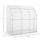 7' x 4' x 7' Outdoor Walk-In Greenhouse, Plant Nursery with Roll-up Door, and PE Cover, White