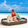 Kids Outdoor Sandbox for Backyard Garden Beach, w/ Cover, Aged 3-12 Years Old