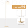 Metal Floor Lamp, Standing Light with 350Â° Adjustable Lampshade for Living Room, Bedroom, Office, Gold