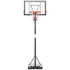 Basketball Hoop Freestanding Height Adjustable Stand with Backboard Wheels for Teens and Adults  Black