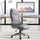 Office Chair Faux Leather Computer Rocker with Liftable Armrest Home Office