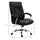 High Back Swivel Home Office Chair Task Ergonomic Linen Fabric Computer Chair, with Arm, Adjustable Height, Black