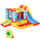 4-in-1 Kids Inflatable Bounce House Jumping Castle with 2 Slides, Climbing Wall, Trampoline & Water Pool Area
