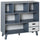 3-Tier Modern Bookcase Chest Open Shelves Cabinet Floor Standing Home Office Storage Furniture Shelving with Drawers