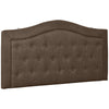 Upholstered Headboard, Button Tufted Bedhead Board, Home Bedroom Decoration for Full-Sized Beds, Brown