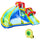 Kids Inflatable Bounce House with Slide, Water Gun, Pool, Climbing Wall with Inflator