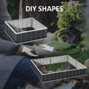 8.5x3ft Metal Raised Garden Bed, DIY Large Steel Planter Box, No Bottom w/ A Pairs of Glove for Backyard, Grey