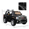 12V Battery Kids GMC Sierra HD Ride On Toy with Remote Control, Bright Headlights & Working Suspension - Black