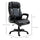 Ergonomic Office Chair Adjustable Height Pu Leather Rocker 360Â° Swivel Home Task Seat High Back Office Chair Black