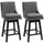 Bar Stools, Bar Stools with Backs, Soft Padding Cushion, Wood Legs for Kitchen, Bar, Bar Height Bar Stools