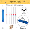 Adjustable Agility Training Equipment for Dogs with Weaves Poles and Storage Bag
