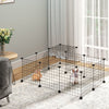 C&C Cage for Guinea Pigs Chinchillas Bunny Pen Small Animal Playpen with Door Ramp DIY Plastic Fence