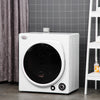 Automatic Dryer Machine, 1350W 3.22Cu. Ft. Portable Clothes Dryer with 5 Drying Modes and Stainless Steel Tub for Apartment or Dorm, White
