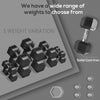 80lbs Rubber Dumbbells Weight Set 40lbs/Single Dumbbell Hand Weight Barbell for Body Fitness Trainin