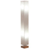 48" Modern Free Standing Rectangle Floor Lamp with Linen Shade - Beige