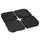4PCs 175lb Cantilever Patio Umbrella Base Weights, HDPE Water and Sand Filled Umbrella Weights, Black