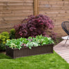 48.5" Raised Garden Bed Planter Box for Flowers Herbs Veggies & Fruits for Garden Backyard Patio Brown