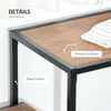 Industrial 3-Piece Dining Table and 2 Chair Set for Small Space in the Dining Room or Kitchen, Vintage Wood