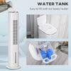 2-In-1 Portable Swivel Air Conditioner Humidifier Cooling Fan for Home Office with 3 Modes, 3 Speeds, Remote Control, 1.3 Gal Water Tank, White