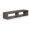 Wall Mounted TV Stand, Media Console Floating Storage Shelf for Living Room or Home Office, Dark Grey