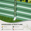 5.9' x 3' x 1' Raised Garden Bed with Support Rod, Steel Frame Elevated Planter Box, Green