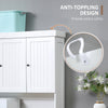 71" Buffet with Hutch, Modern Kitchen Pantry Storage Cabinet with Microwave Oven Countertop, Drawer, and Cupboard, White